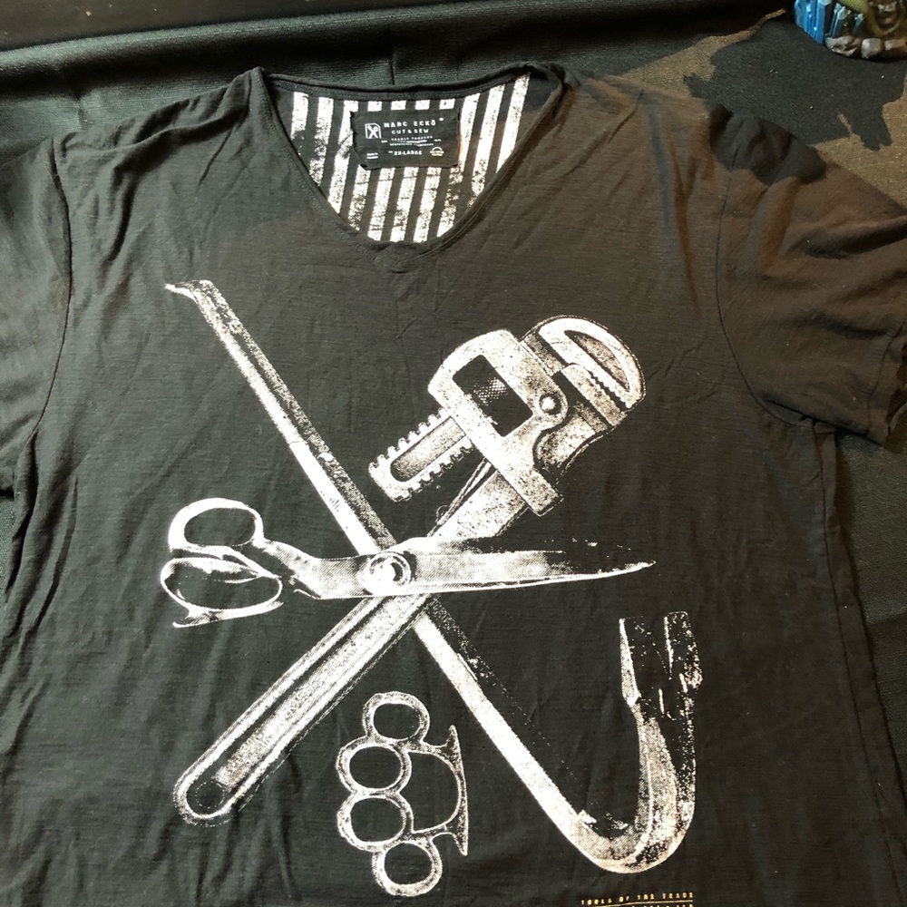 Mark Echo Cut and Sew Deadly Threds Tee SZ 2X